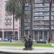 Fountain in Plaza Independencia