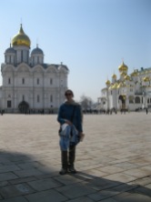 View of me with Kremlin churches