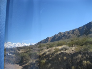 A glimpse of the Andes