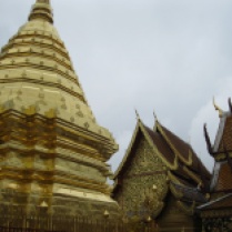 Golden Chedi and Temple Buildings